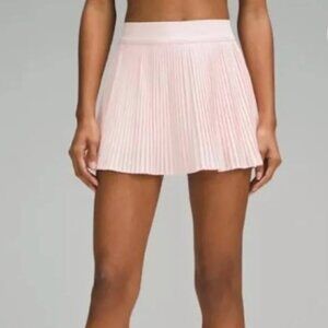 Lululemon- Varsity High-Rise Pleated Tennis Skirt- Strawberry Milkshake - Size 6
